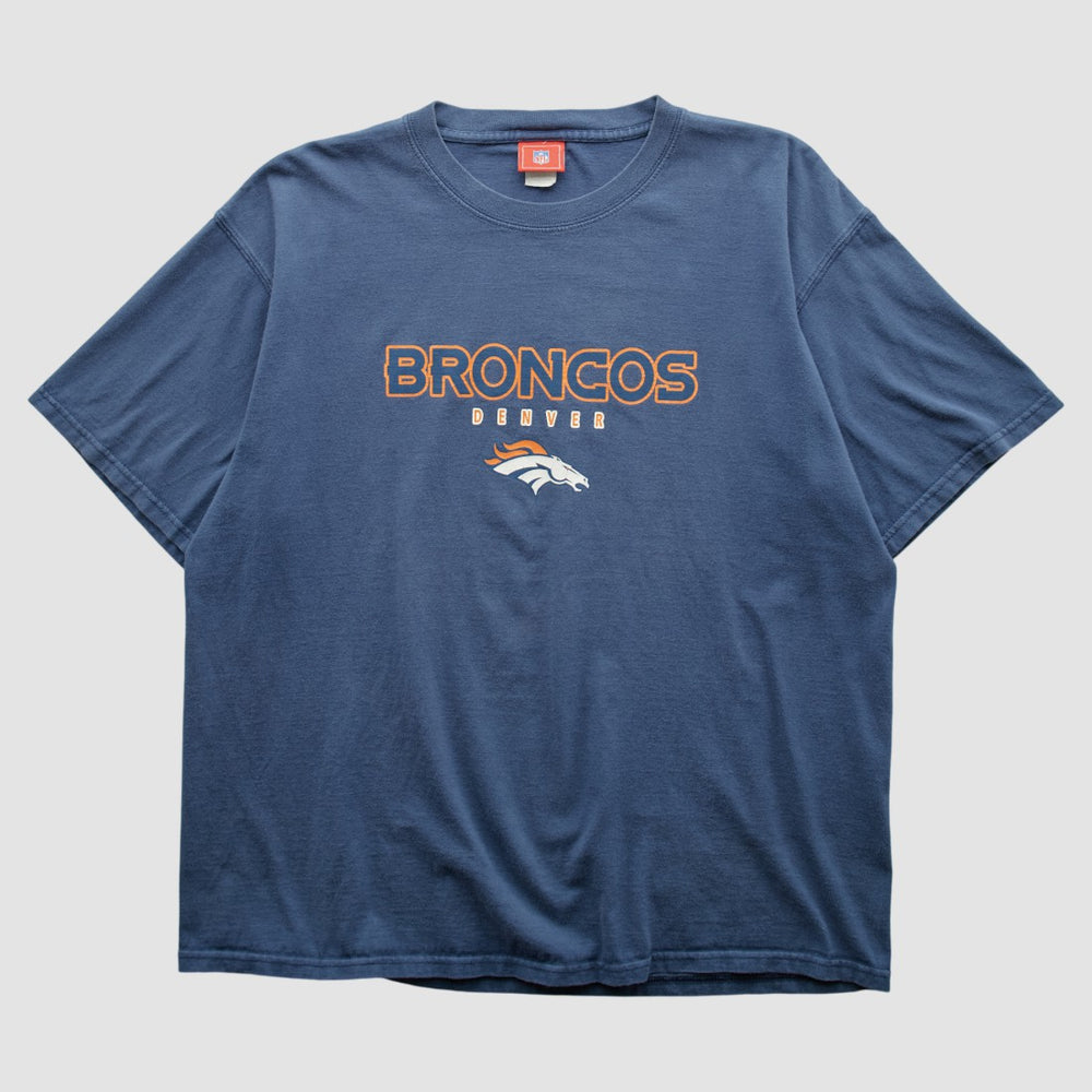 Denver Broncos NFL 2000s T-shirt Blue Vintage | Fanatics