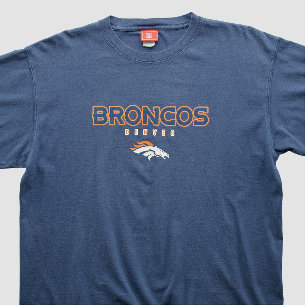 Denver Broncos NFL 2000s T-shirt Blue Vintage | Fanatics