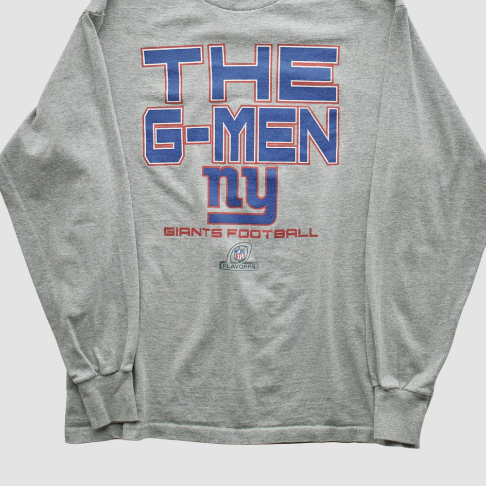 New York Giants NFL 2010s Long Sleeve T-shirt Heather Gray Vintage | Fanatics
