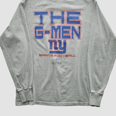 New York Giants NFL 2010s Long Sleeve T-shirt Heather Gray Vintage | Fanatics