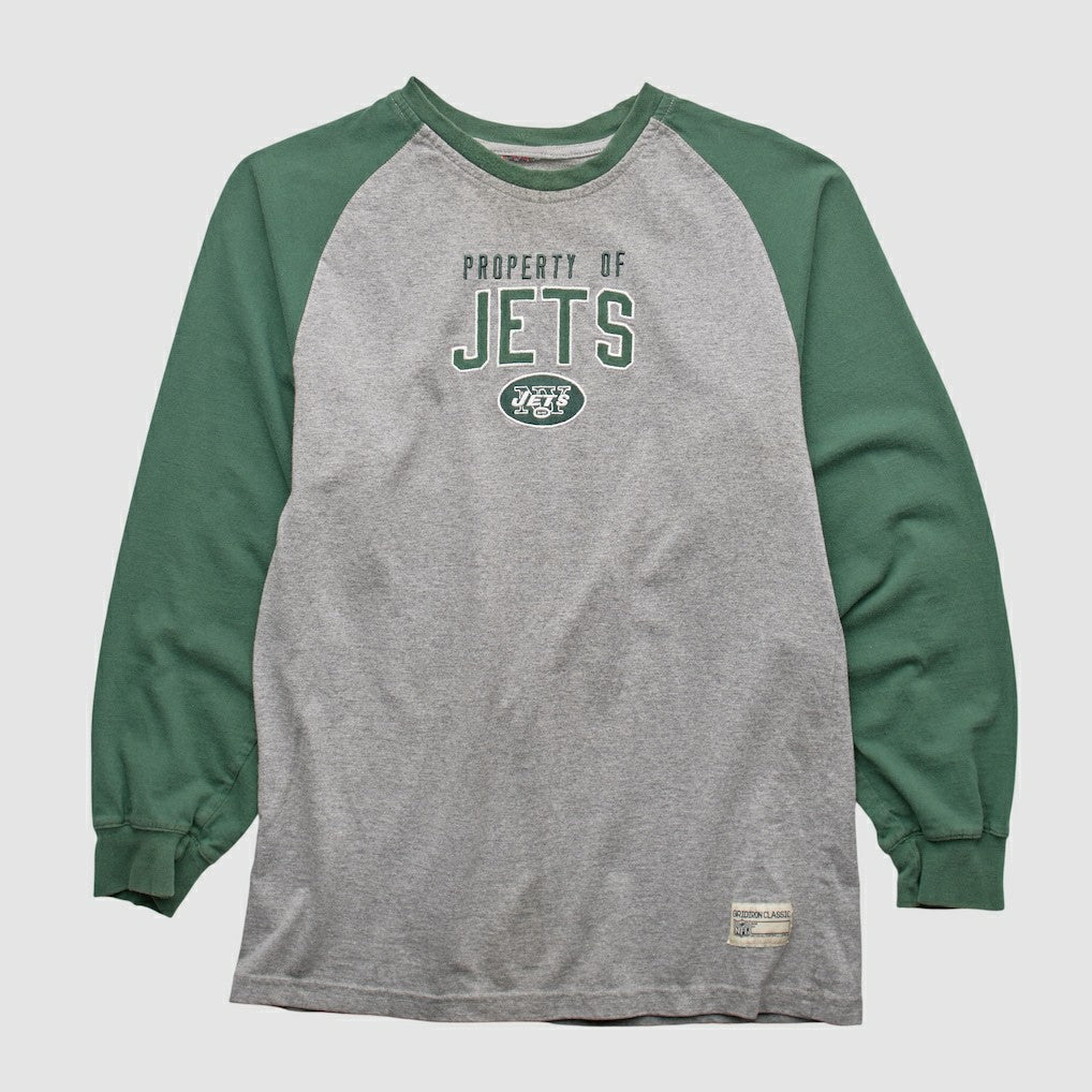New York Jets NFL 2000s Long Sleeve T-shirt Heather Gray Vintage | Fanatics