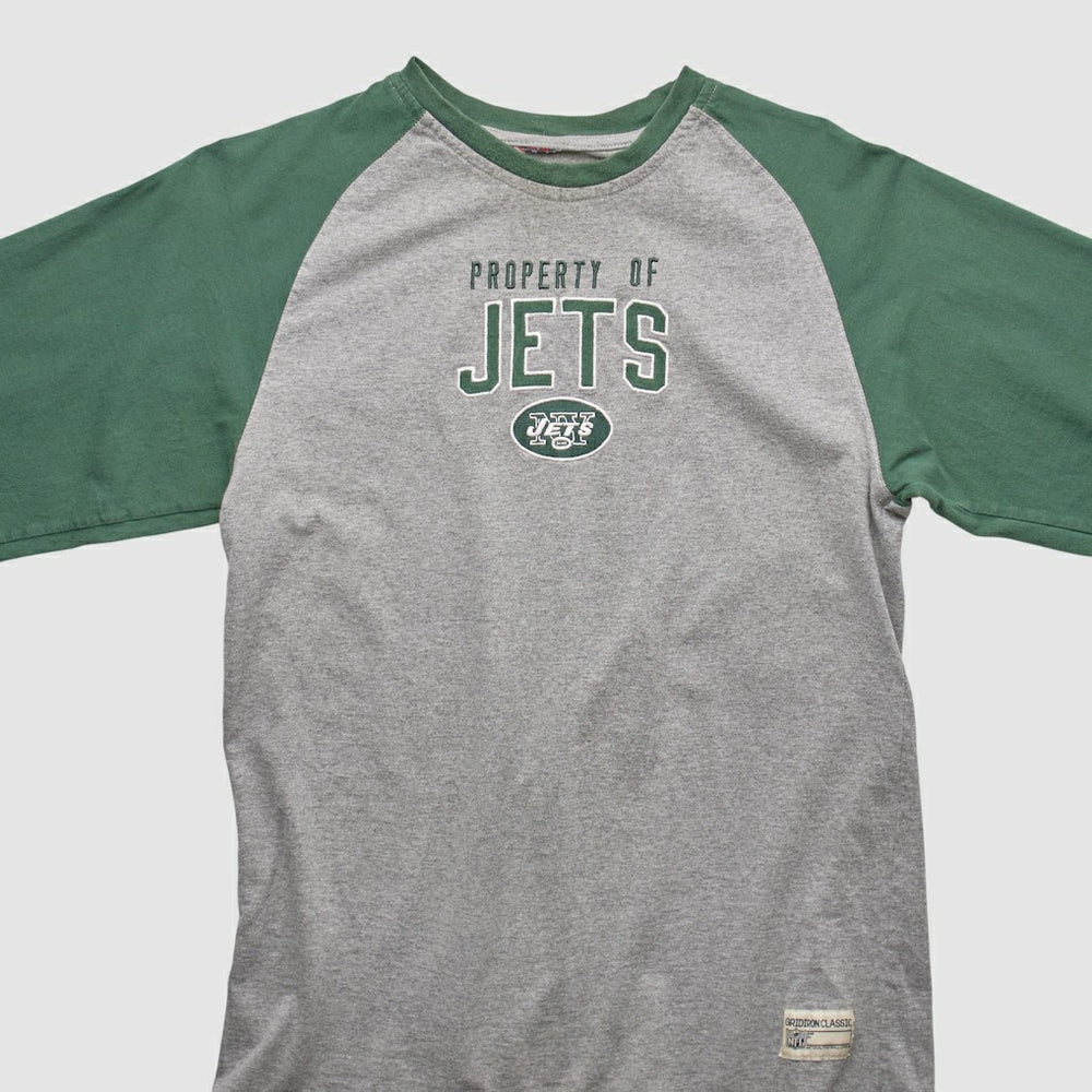 New York Jets NFL 2000s Long Sleeve T-shirt Heather Gray Vintage | Fanatics