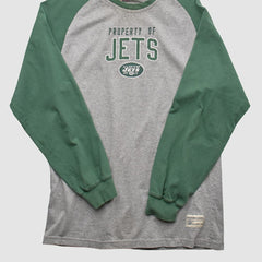 New York Jets NFL 2000s Long Sleeve T-shirt Heather Gray Vintage | Fanatics
