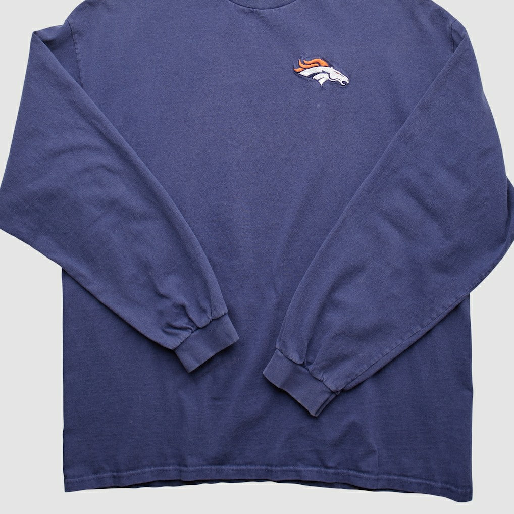 Denver Broncos 90s Pullover Sweatshirt Navy Vintage | Fanatics