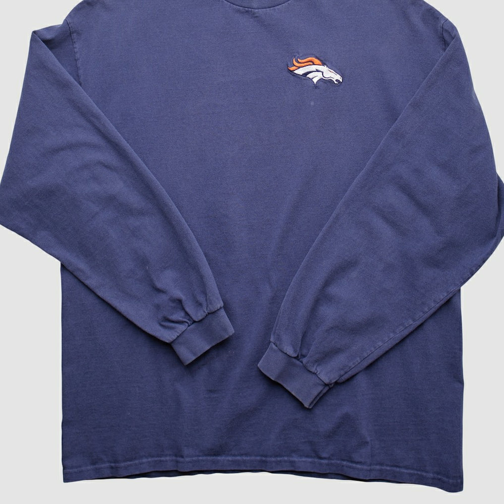 Denver Broncos 90s Pullover Sweatshirt Navy Vintage | Fanatics