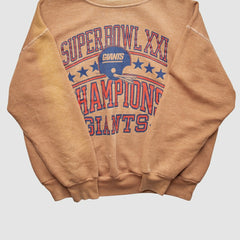 New York Giants Signal 1987 Pullover Sweatshirt Tan Vintage | Fanatics
