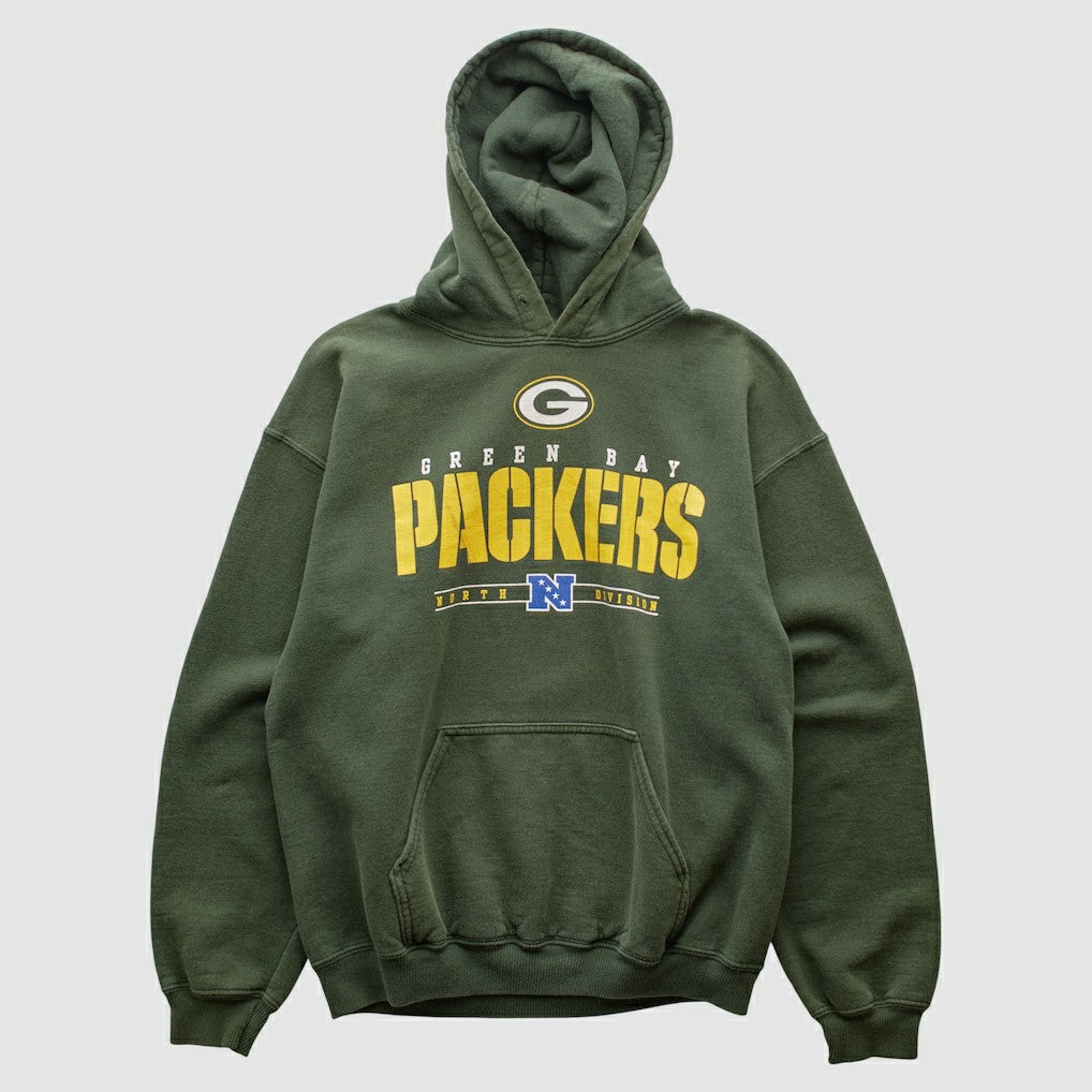 Green Bay Packers NFL 2000s Hooded Pullover Sweatshirt Green Vintage | Fanatics
