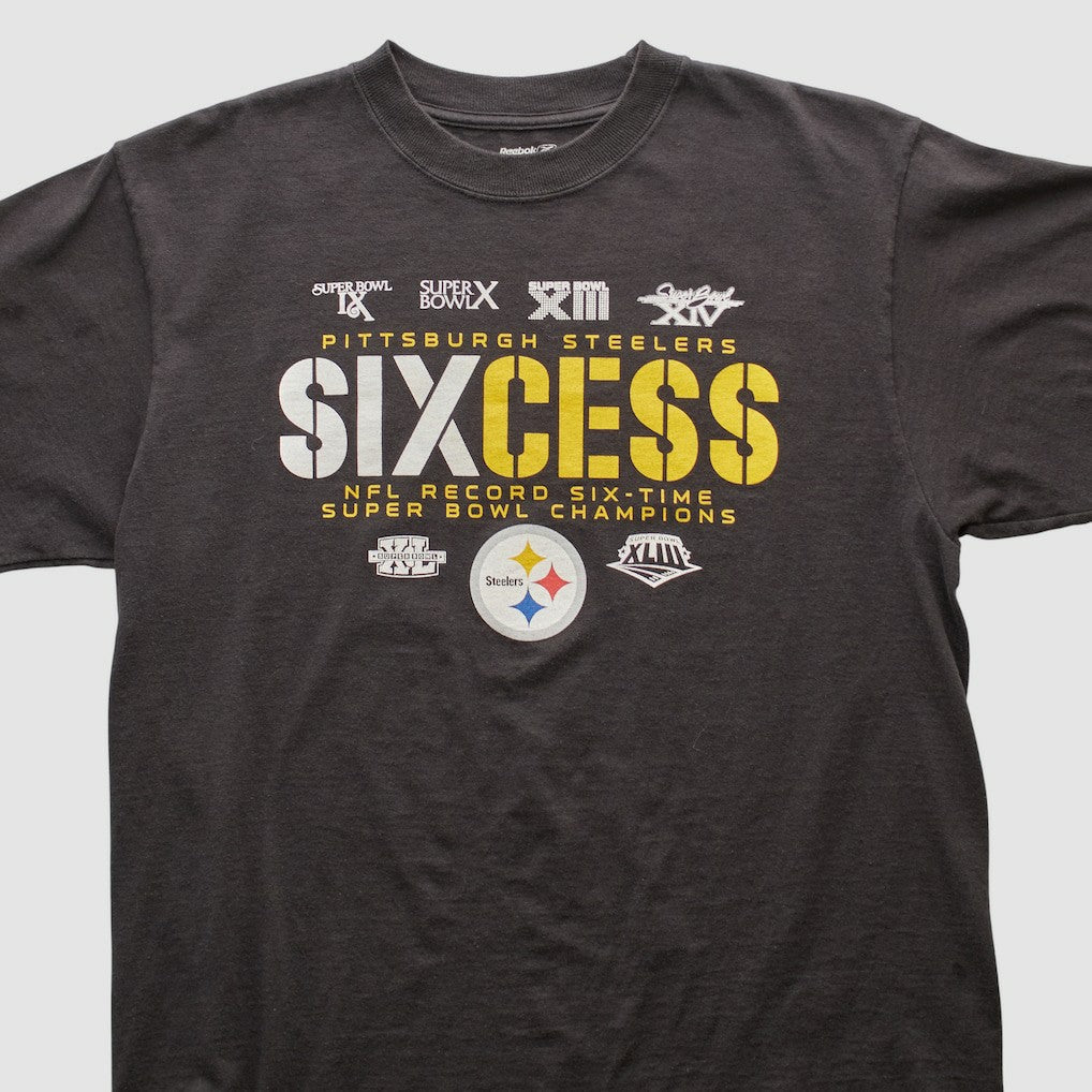 Pittsburgh Steelers Reebok 2009 T-shirt Black Vintage | Fanatics