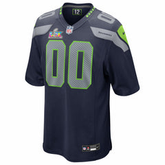 Seattle Seahawks Super Bowl LX Patch Custom Game Jersey College Navy | Nike for Sale