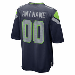 Seattle Seahawks Super Bowl LX Patch Custom Game Jersey College Navy | Nike for Sale