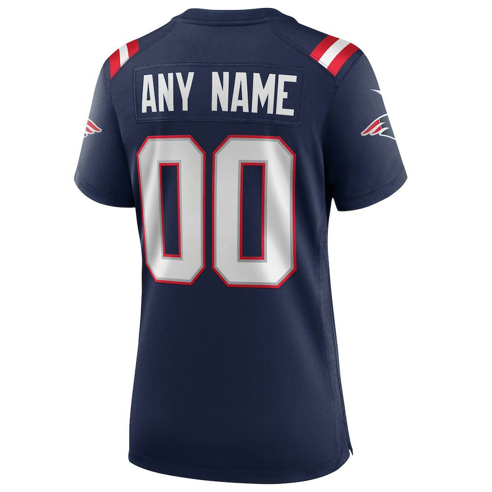 New England Patriots Women's Super Bowl LX Patch Custom Game Jersey Navy | Nike for Sale