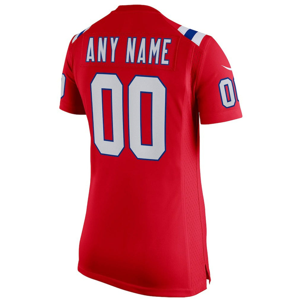 New England Patriots Women's Super Bowl LX Patch Custom Game Jersey Red | Nike for Sale