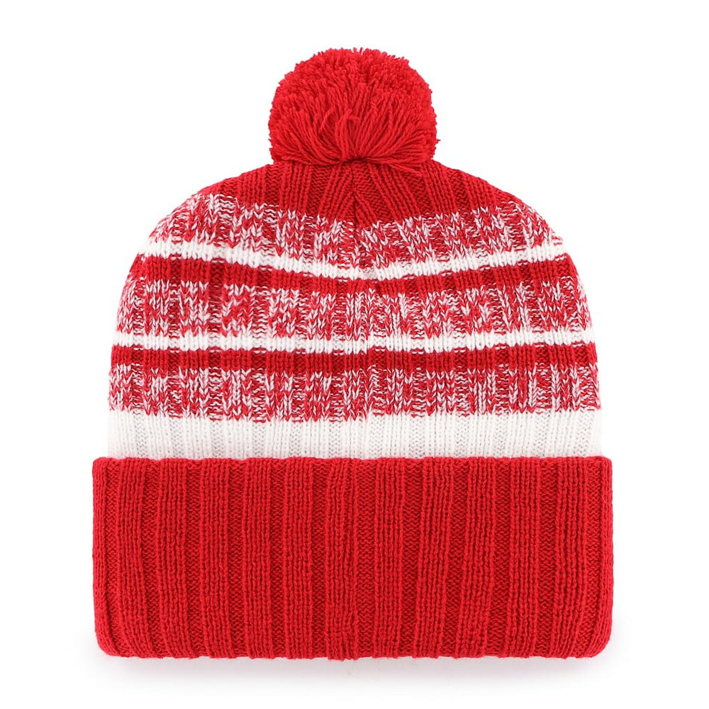 New England Patriots '47 Local Cuffed Knit Hat with Pom Red | 47 brand