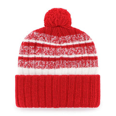 New England Patriots '47 Local Cuffed Knit Hat with Pom Red | 47 brand