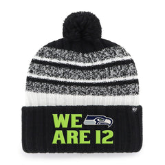 Seattle Seahawks '47 Local Cuffed Knit Hat with Pom Black | 47 brand