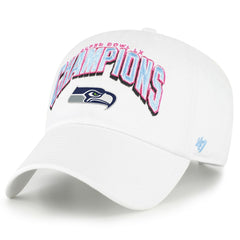 Seattle Seahawks '47 Super Bowl LX Champions Side Patch Clean Up Adjustable Hat White | NFL