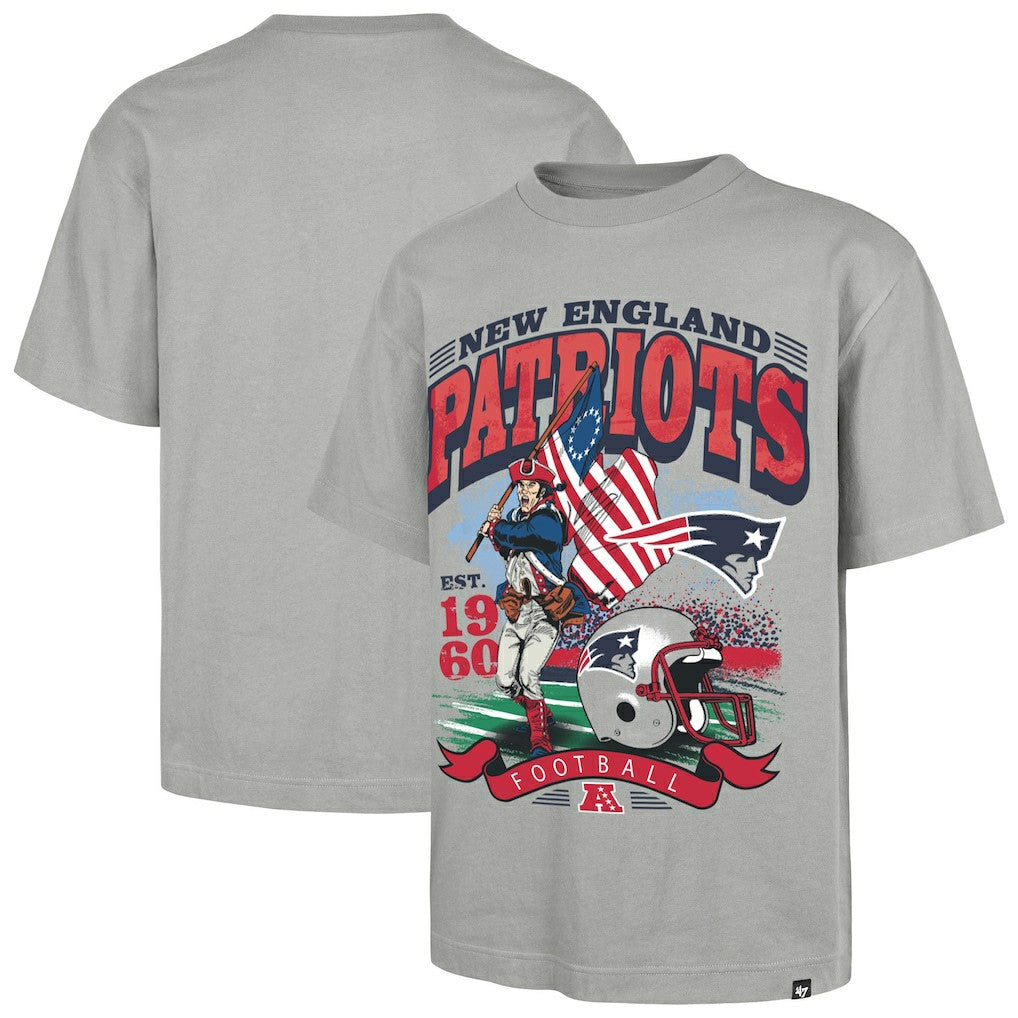 New England Patriots '47 Regional Foundation T-Shirt Gray | 47 brand