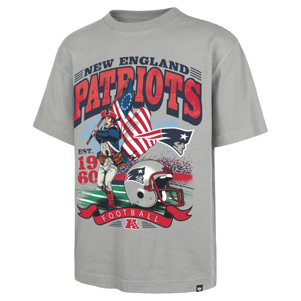 New England Patriots '47 Regional Foundation T-Shirt Gray | 47 brand