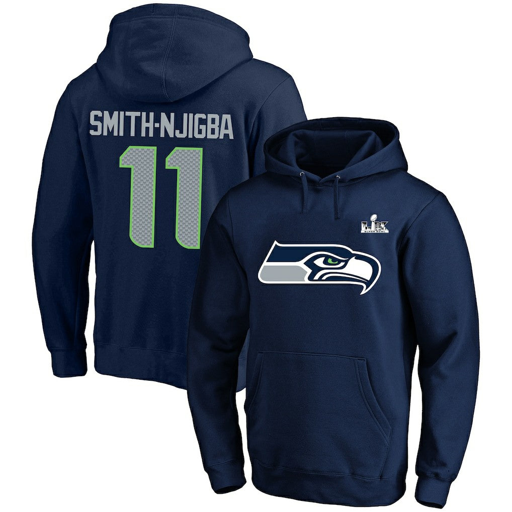 Jaxon Smith-Njigba Seattle Seahawks Super Bowl LX Champions Big & Tall Name & Number Fleece Hoodie College Navy | Fanatics