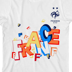 France National Team Youth FFF T-Shirt White - FIFA World CUP