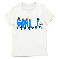 France National Team Youth Goal Letters Playing Soccer T-Shirt White - FIFA World CUP