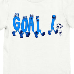 France National Team Youth Goal Letters Playing Soccer T-Shirt White - FIFA World CUP