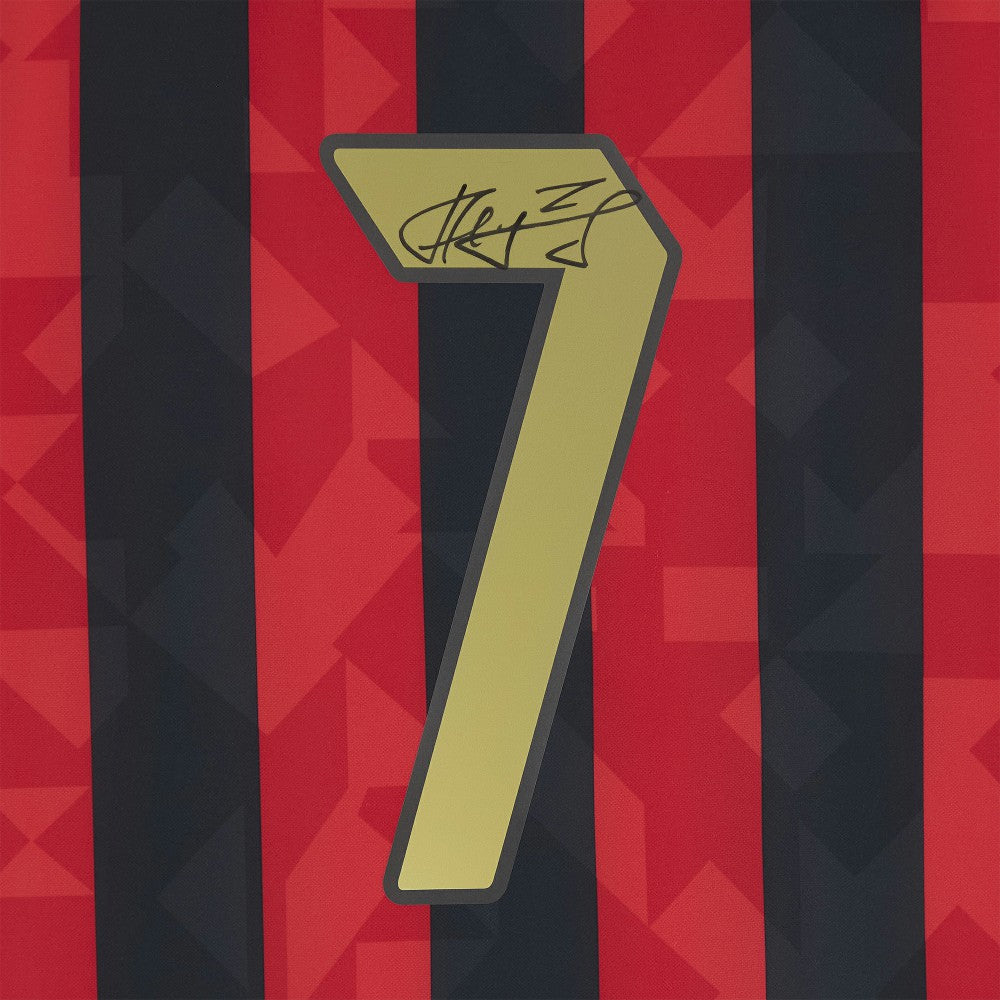 Andriy Shevchenko AC Milan Autographed 1994 Red/Black Home Jersey Icons - FIFA World CUP