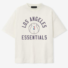 Los Angeles Lakers Fear of God x Barkley L. Hendricks Unisex 90's T-Shirt Cream - NBA