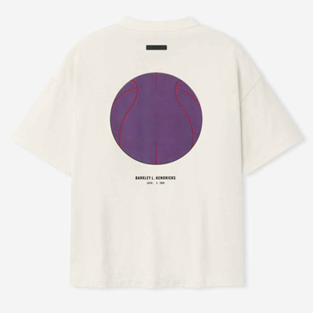 Los Angeles Lakers Fear of God x Barkley L. Hendricks Unisex 90's T-Shirt Cream - NBA