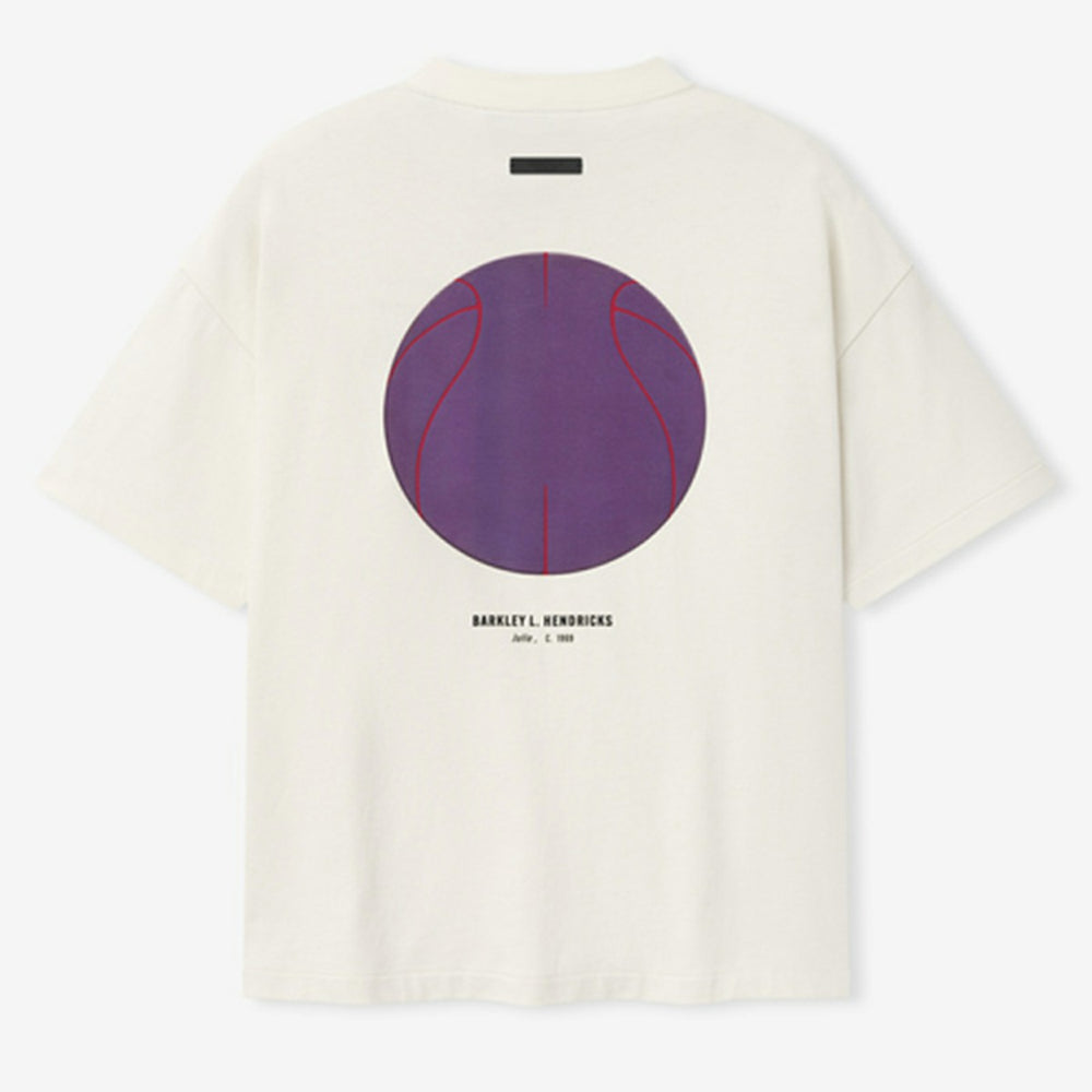 Los Angeles Lakers Fear of God x Barkley L. Hendricks Unisex 90's T-Shirt Cream - NBA