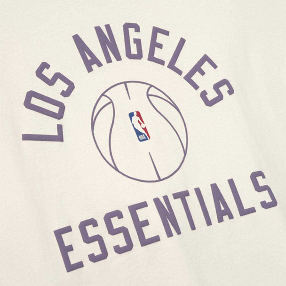 Los Angeles Lakers Fear of God x Barkley L. Hendricks Unisex 90's T-Shirt Cream - NBA