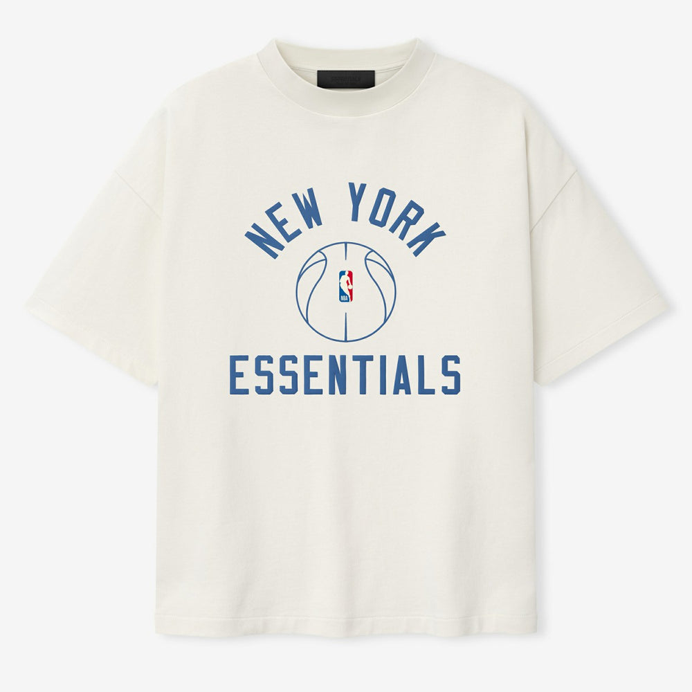 New York Knicks Fear of God x Barkley L. Hendricks Unisex 90's T-Shirt Cream - NBA