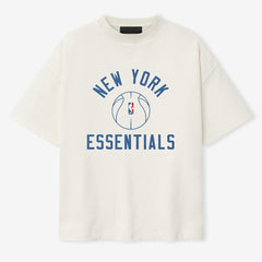 New York Knicks Fear of God x Barkley L. Hendricks Unisex 90's T-Shirt Cream - NBA