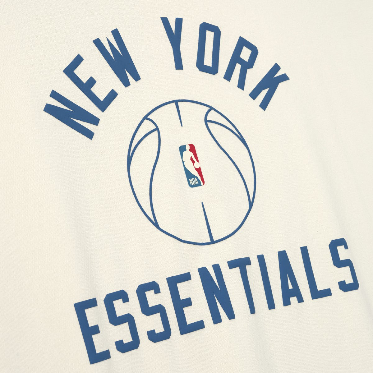 New York Knicks Fear of God x Barkley L. Hendricks Unisex 90's T-Shirt Cream - NBA