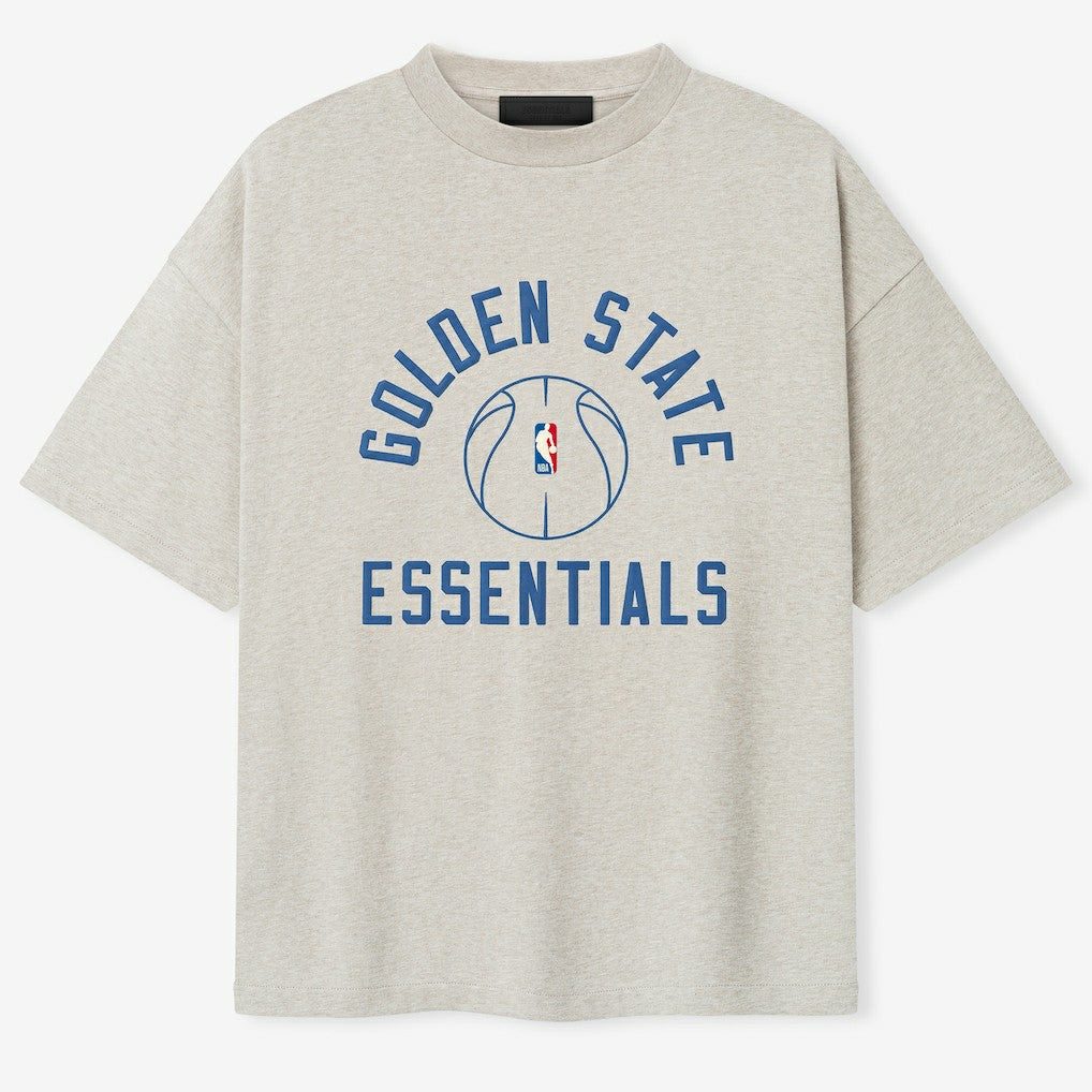 Golden State Warriors Fear of God x Barkley L. Hendricks Unisex 90's T-Shirt Heather Gray - NBA