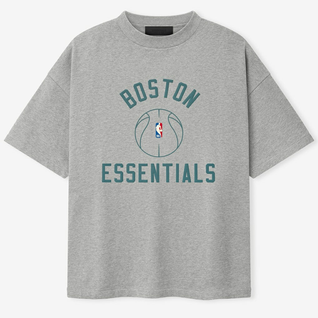 Boston Celtics Fear of God x Barkley L. Hendricks Unisex 90's T-Shirt Heather Gray - NBA
