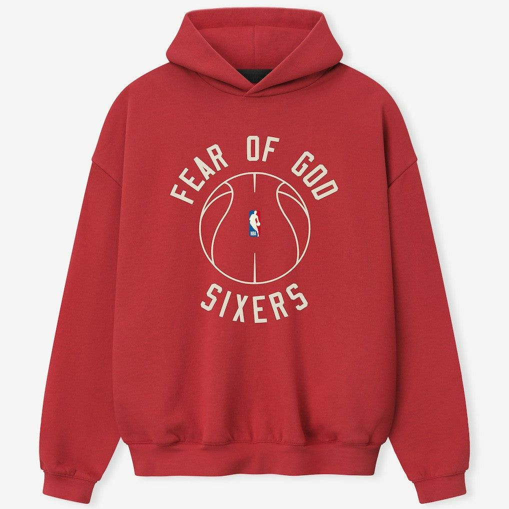 Philadelphia 76ers Fear of God x Barkley L. Hendricks Unisex 90's Hoodie Red - NBA