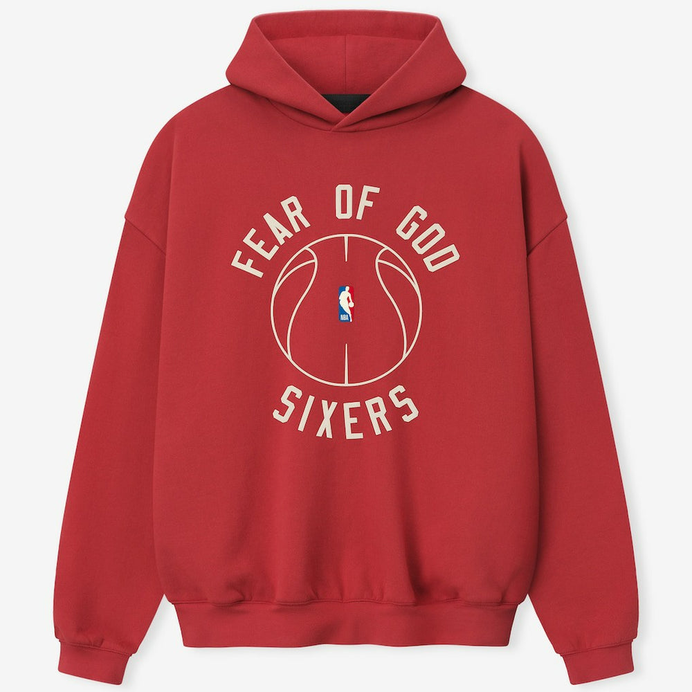 Philadelphia 76ers Fear of God x Barkley L. Hendricks Unisex 90's Hoodie Red - NBA