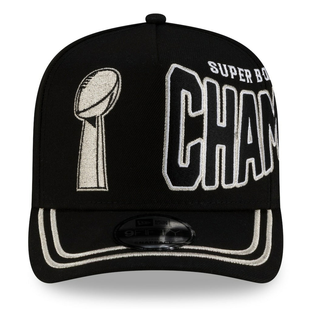 Seattle Seahawks New Era Super Bowl LX Champions Parade A-Frame 9FIFTY Snapback Hat Black | NFL