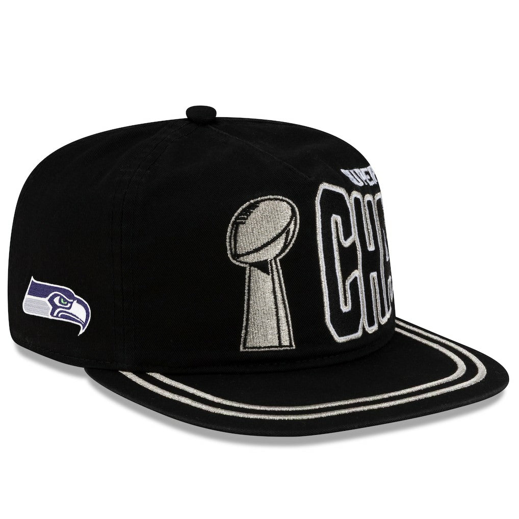 Seattle Seahawks New Era Super Bowl LX Champions Parade 19TWENTY Adjustable Hat Black | NFL
