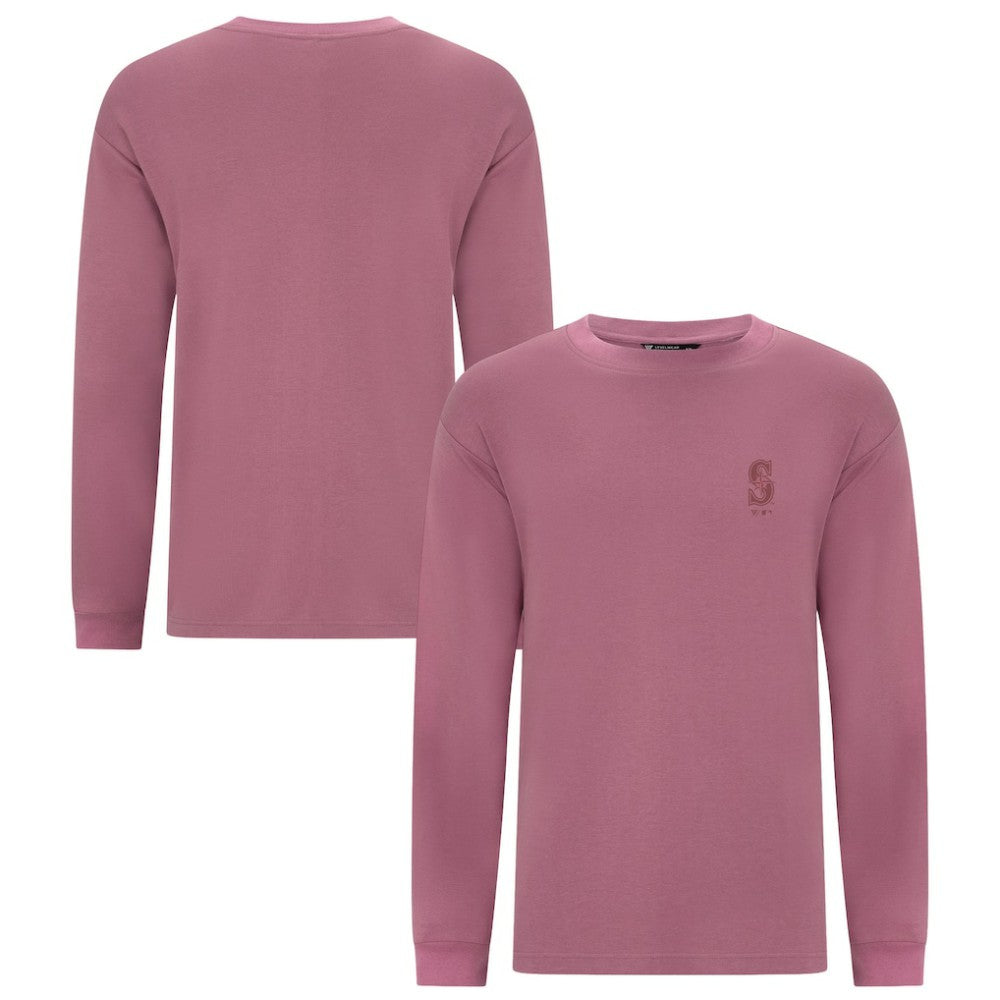 Seattle Mariners Levelwear Bridal Rose Luxe Signature Long Sleeve T-Shirt - MLB