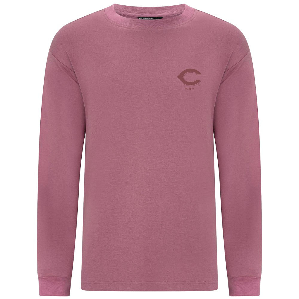 Cincinnati Reds Levelwear Bridal Rose Luxe Signature Long Sleeve T-Shirt - MLB