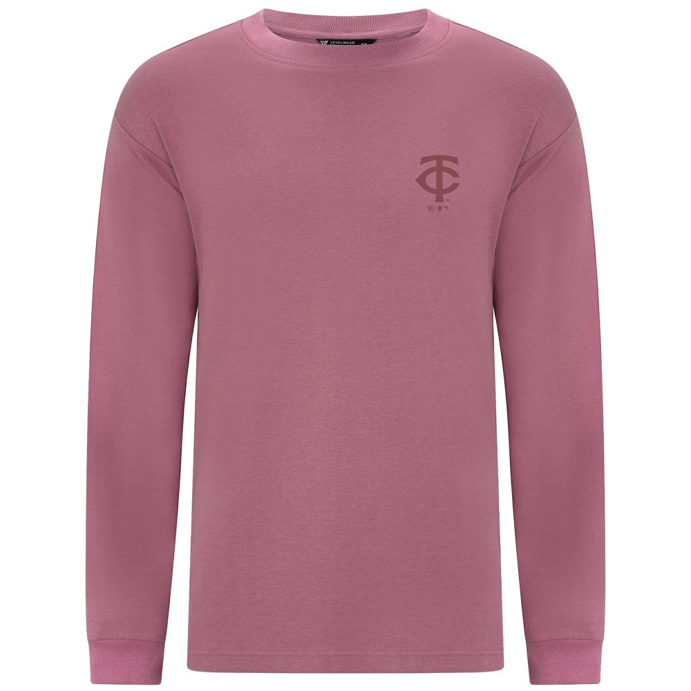 Minnesota Twins Levelwear Bridal Rose Luxe Signature Long Sleeve T-Shirt - MLB