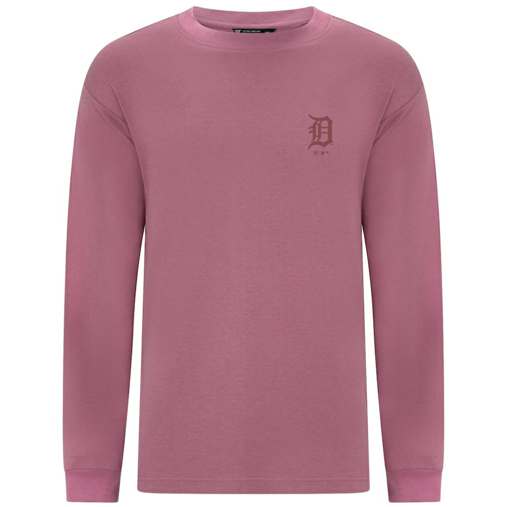 Detroit Tigers Levelwear Bridal Rose Luxe Signature Long Sleeve T-Shirt - MLB