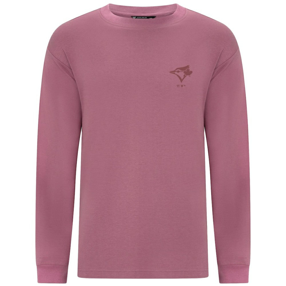 Toronto Blue Jays Levelwear Bridal Rose Luxe Signature Long Sleeve T-Shirt - MLB