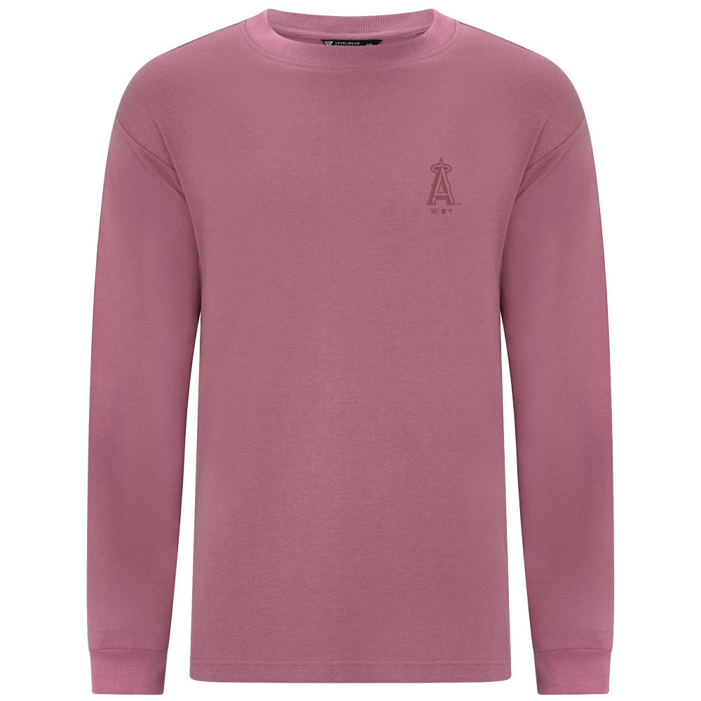 Los Angeles Angels Levelwear Bridal Rose Luxe Signature Long Sleeve T-Shirt - MLB