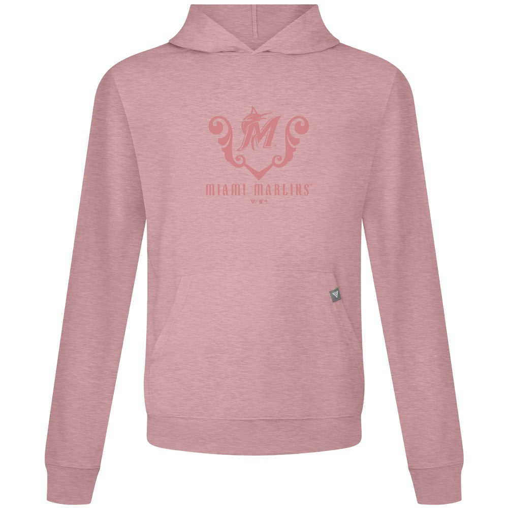 Miami Marlins Levelwear Bridal Rose Relay Pullover Hoodie - MLB