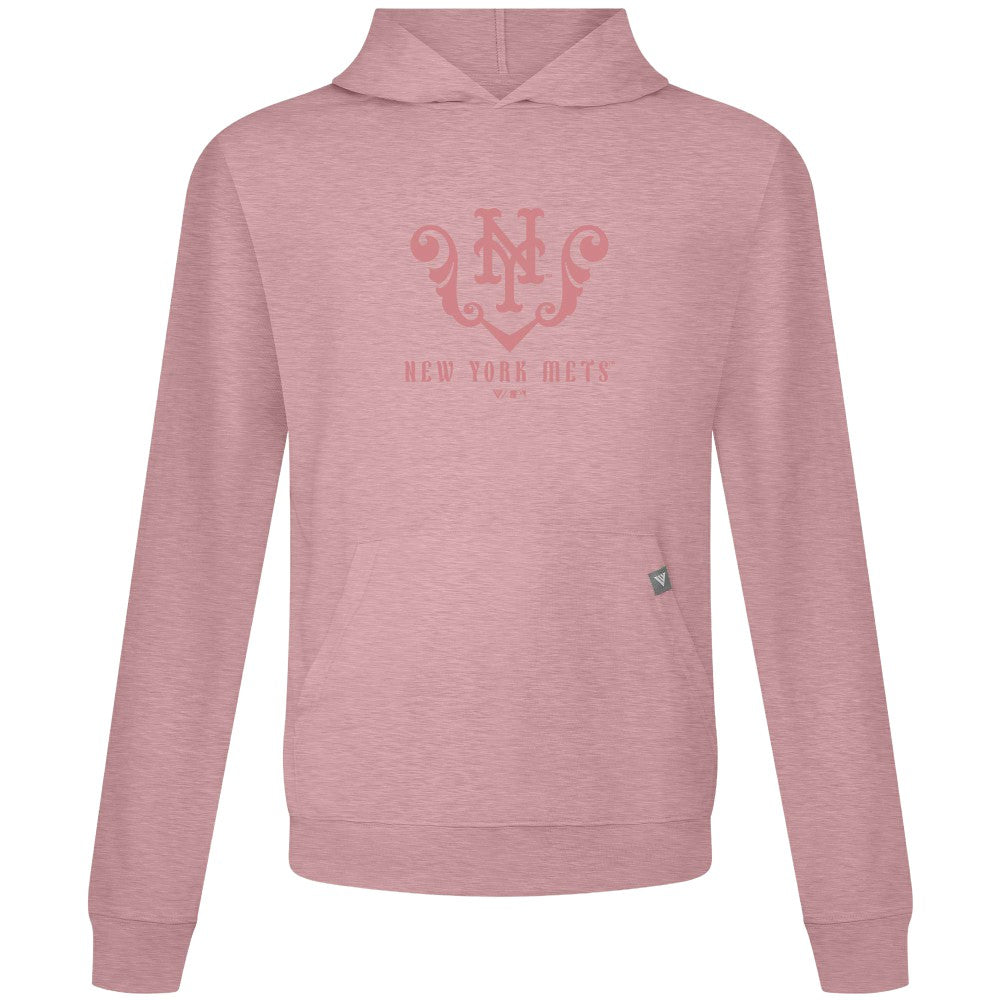 New York Mets Levelwear Bridal Rose Relay Pullover Hoodie - MLB