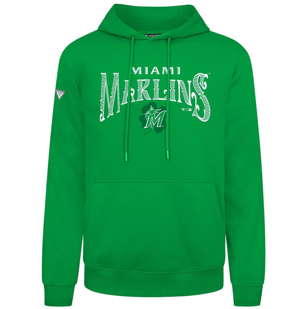 Miami Marlins Levelwear St. Patrick's Day Podium Hoodie - MLB