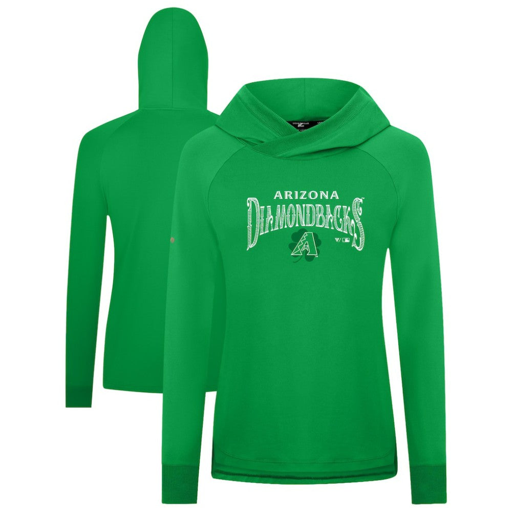 Arizona Diamondbacks Levelwear Women's St. Patrick's Day Slender Raglan Hoodie - MLB